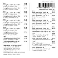 Ludwig van Beethoven (1770-1827): Streichquartette Nr.1-16, 10 CDs