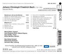 Johann Christoph Friedrich Bach (1732-1795): Miserere c-moll, CD