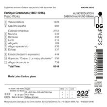 Enrique Granados (1867-1916): Klavierwerke, Super Audio CD