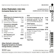 Anton Rubinstein (1829-1894): Symphonie Nr.2 "Ozean", CD