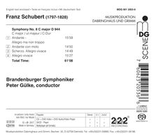 Franz Schubert (1797-1828): Symphonie Nr.9  C-Dur "Die Große", Super Audio CD