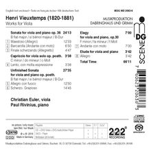 Henri Vieuxtemps (1820-1881): Werke für Viola &amp; Klavier, Super Audio CD