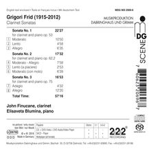 Grigori Frid (1915-2012): Klarinettensonaten Nr.1-3, Super Audio CD