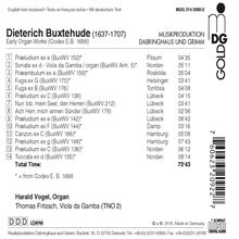 Dieterich Buxtehude (1637-1707): Orgelwerke, CD