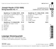 Joseph Haydn (1732-1809): Streichquartette Vol.11, CD