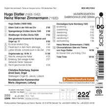 Hugo Distler (1908-1942): Orgel- und Vokalwerke "Wohl uns des feinen Herren", Super Audio CD