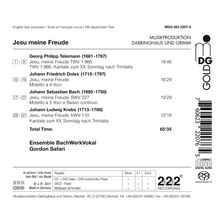 Geistliche Chorwerke "Jesu meine Freude", Super Audio CD