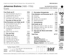 Johannes Brahms (1833-1897): Duette &amp; Romanzen, Super Audio CD