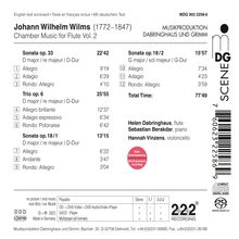 Johann Wilhelm Wilms (1772-1847): Kammermusik für Flöte Vol.2, Super Audio CD