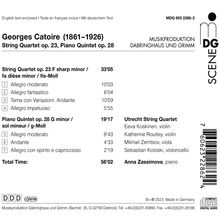 Georges Catoire (1861-1926): Streichquartett op.23, CD