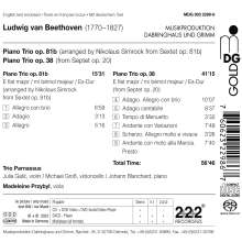 Ludwig van Beethoven (1770-1827): Klaviertrio op.38 (nach dem Septett op.20), Super Audio CD