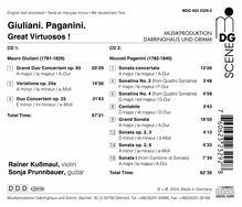 Rainer Kussmaul &amp; Sonja Prunnbauer - Giuliani. Paganini. Great Virtuosos!, 2 CDs