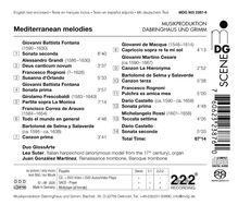 Musikproduktion Dabringhaus und Grimm. Mediterranean melodies. Werke von Giovanni Battista Fontana und weiteren Komponisten.