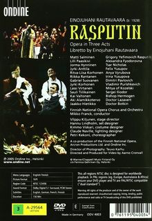 Einojuhani Rautavaara (1928-2016): Rasputin (Oper in 3 Akten), DVD