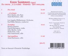 Kaija Saariaho (1952-2023): "...a la fumee" für Altflöte, Cello &amp; Orchester, CD
