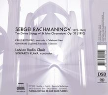 Sergej Rachmaninoff (1873-1943): Liturgie des Hl.Joh.Chrysostomus op.31, Super Audio CD