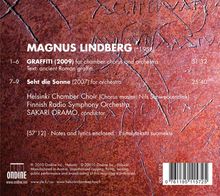 Magnus Lindberg (geb. 1958): Graffiti für Kammerchor &amp; Orchester, CD