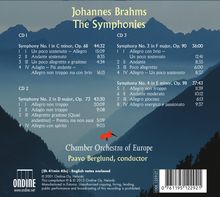 Johannes Brahms (1833-1897): Symphonien Nr.1-4, 3 CDs