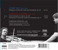 Josef Suk (1874-1935): Fantasie g-moll op.24 für Violine &amp; Orchester, Super Audio CD