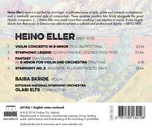 Heino Eller (1887-1970): Violinkonzert h-moll, CD