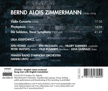 Bernd Alois Zimmermann (1918-1970): Die Soldaten (Vocal Symphony), CD