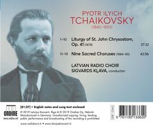 Peter Iljitsch Tschaikowsky (1840-1893): Die Liturgie des Hl.J.Chrisostomus op.41, CD