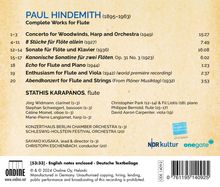 Paul Hindemith (1895-1963): Kammermusik mit Flöte, CD