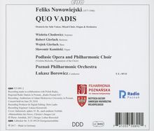 Felix Nowowiejski (1877-1946): Quo Vadis (Oratorium für Soli, Chor, Orgel &amp; Orchester), 2 CDs