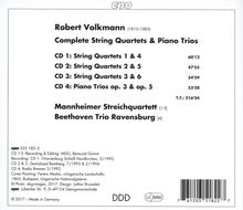 Robert Volkmann (1815-1883): Sämtliche Streichquartette &amp; Klaviertrios, 4 CDs