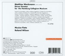 Matthias Weckmann (1619-1674): Sonaten Nr.1-11 für das Hamburger Collegium Musicum, CD
