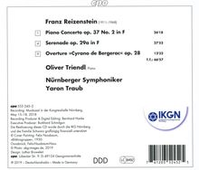Franz Reizenstein (1911-1968): Klavierkonzert Nr.2 F-Dur, CD