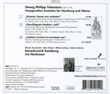 Georg Philipp Telemann (1681-1767): Einweihungskantaten für Hamburg &amp; Altona, CD
