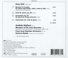 Hans Gal (1890-1987): Concertino op.43 für Klavier &amp; Streichorchester, CD