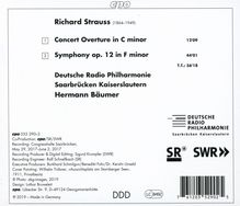 Richard Strauss (1864-1949): Symphonie f-moll op.12 (1884), CD