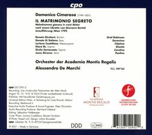 Domenico Cimarosa (1749-1801): Il Matrimonio Segreto, 3 CDs