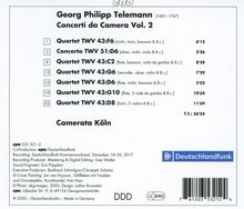 Georg Philipp Telemann (1681-1767): Concerti da Camera Vol.2, CD