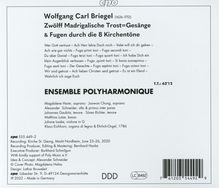 Wolfgang Carl Briegel (1626-1712): 12 Madrigalische Trostgesänge, CD