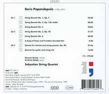 Boris Papandopulo (1906-1991): Sämtliche Streichquartette, 3 CDs