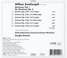 William Smethergell (1751-1836): Ouvertüren Vol.1, CD