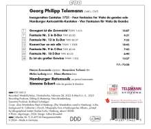 Georg Philipp Telemann (1681-1767): Hamburger Amtsantritts-Kantaten (1721), CD