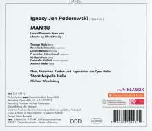 Ignaz Paderewski (1860-1941): Manru (Originalfassung in deutscher Sprache), 2 CDs