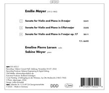 Emilie Mayer (1812-1883): Violinsonaten Vol.1, CD