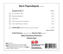 Boris Papandopulo, Symphony No. 2, sechs Teile mit Zeiten und Gesamtzeit; Emilia Rukavina, Martina Filjak, Rijeka Symphony Orchestra.