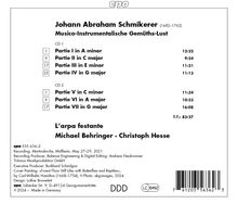 Johann Abraham Schmikerer (Schmierer) (1661-1700): Partien (Suiten) Nr.1-7 "Musico-Instrumentalische Gemüths-Lust", 2 CDs