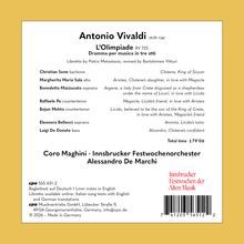 Antonio Vivaldi, L'Olimpiade, Dramma per musica mit drei Akten, Libretto von Pietro Metastasio, überarbeitet von Bartolomeo Vitturi.