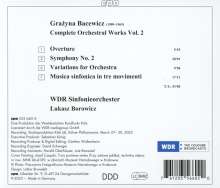 Grazyna Bacewicz (1909-1969): Sämtliche Symphonische Werke Vol.2, CD