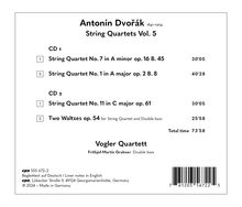 Antonin Dvorak (1841-1904): Streichquartette Vol.5, 2 CDs