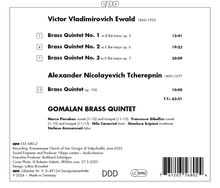 Victor Ewald (1860-1935): Blechbläserquintette Nr.1-3 (op.5-7), CD