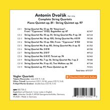 Antonin Dvorak (1841-1904): Streichquartette Nr.1-14, 11 CDs