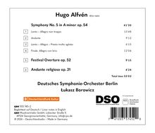 Texte geben Informationen zu Hugo Alfvéns Kompositionen, aufgeführt vom Deutschen Symphonie-Orchester Berlin.